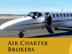 air charter brokers vertical banner