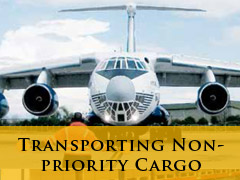 transporting non priority cargp vertical
